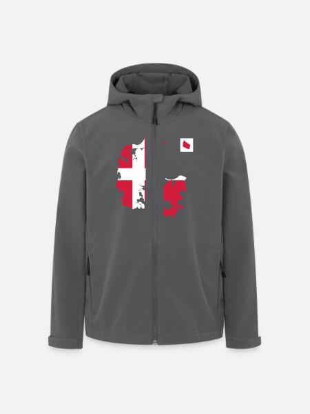 Danmark, Denmark - Men’s Recycled Softshell Jacket by Stanley/Stella - black
