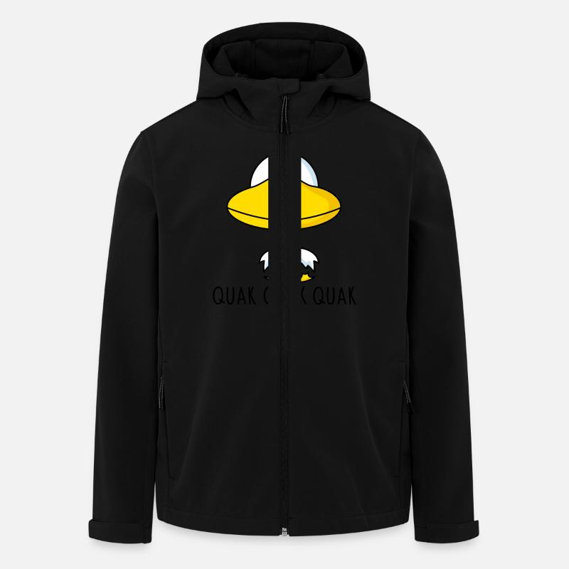 Canard drôle - Veste softshell homme en polyester recyclé Stanley/Stella - noir