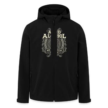 Avoid Alcohol Drink Whiskey Vintage - Recycelte Männer Softshell-Jacke von Stanley/Stella - Schwarz - Vorne - AI Model Male 185 light (185cm)