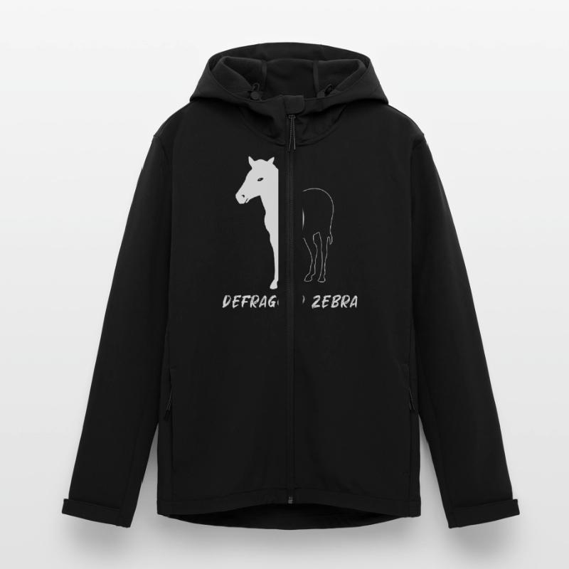 Defragged Zebra Admin Geek Programmierer Geschenk Recycelte Männer Softshell-Jacke von Stanley/Stella