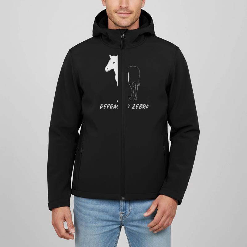 Cadeau de programmeur Geek Admin de Zebra défragmenté Veste softshell homme en polyester recyclé Stanley/Stella