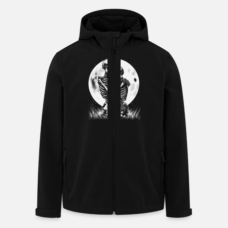 Skeletons Lovers - Men’s Recycled Softshell Jacket by Stanley/Stella - black