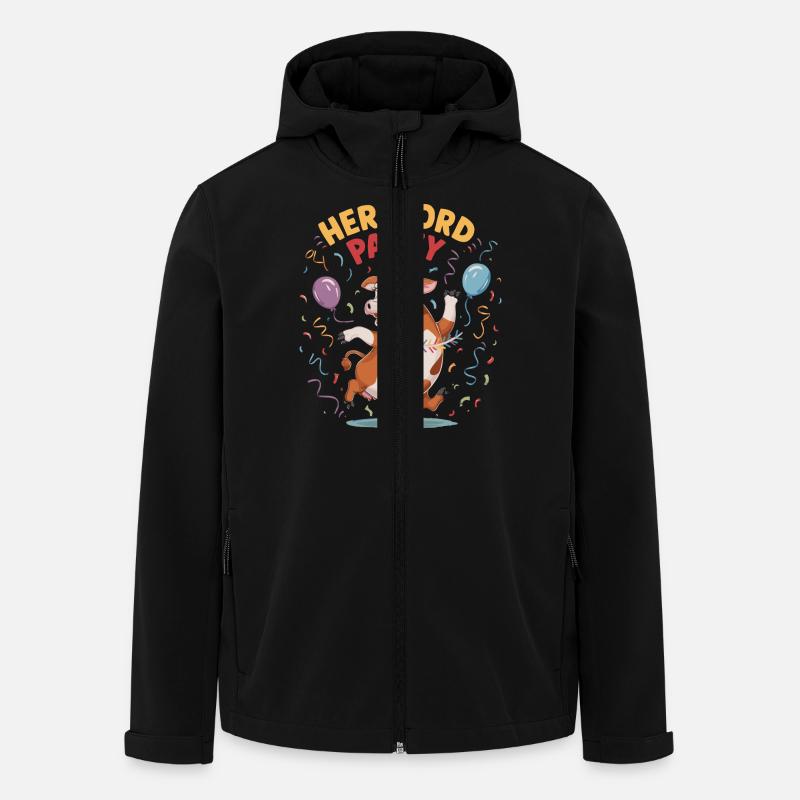 Pure Hereford joy! - Men’s Recycled Softshell Jacket by Stanley/Stella - black