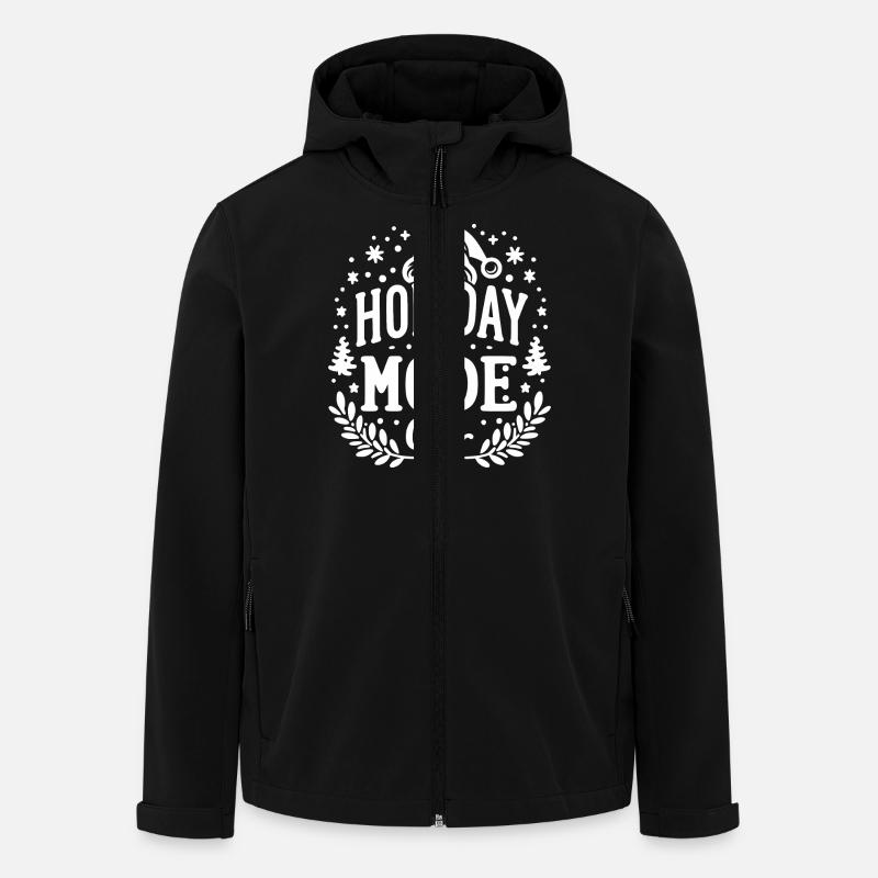 Holiday Mode On - Men’s Recycled Softshell Jacket by Stanley/Stella - black