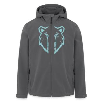 polar bear - Men’s Recycled Softshell Jacket by Stanley/Stella - black - Front - AI Model Male 185 light (185cm)