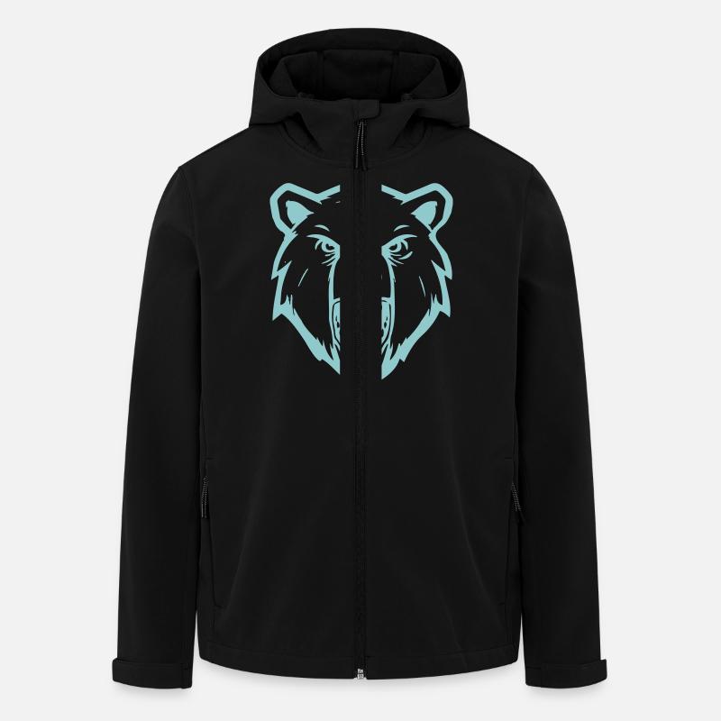 eisbär - Recycelte Männer Softshell-Jacke von Stanley/Stella - Schwarz