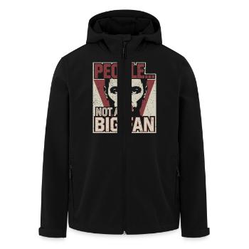 Kein Fan von Menschen - Recycelte Männer Softshell-Jacke von Stanley/Stella - Schwarz - Vorne - AI Model Male 185 light (185cm)