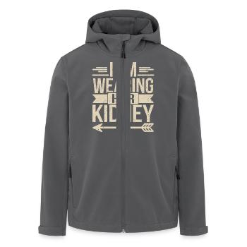 Humorous statement on organ donation - Men’s Recycled Softshell Jacket by Stanley/Stella - anthracite - Front - AI Model Male 185 light (185cm)