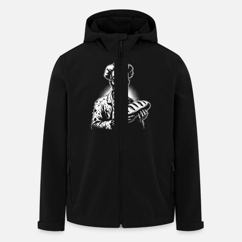 Zombie Baker Creepy Baker - Men’s Recycled Softshell Jacket by Stanley/Stella - black