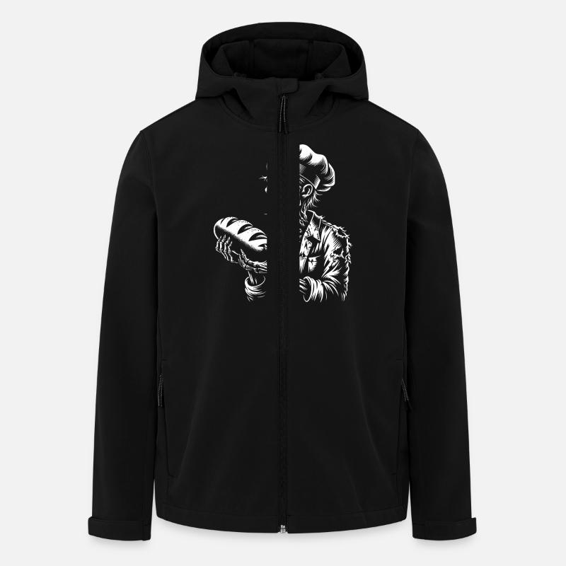 Zombie Bäcker gruseliger Bäcker - Recycelte Männer Softshell-Jacke von Stanley/Stella - Schwarz