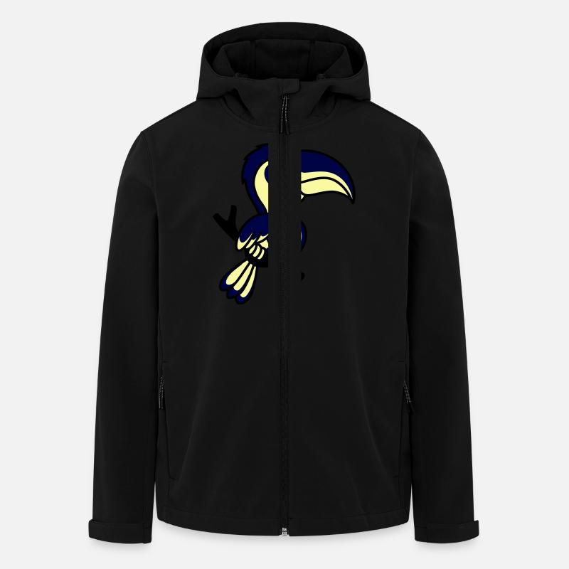 parrot - Men’s Recycled Softshell Jacket by Stanley/Stella - black