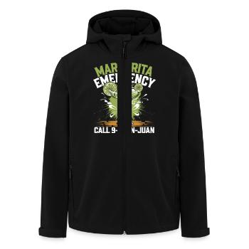 Humorvolle Margarita-Liebe - Recycelte Männer Softshell-Jacke von Stanley/Stella - Schwarz - Vorne - AI Model Male 185 light (185cm)