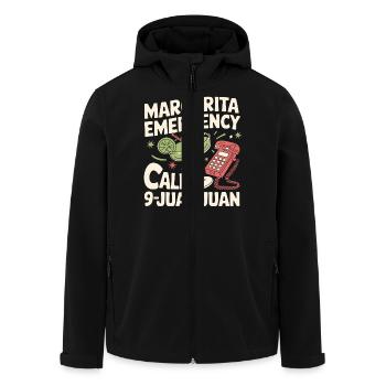 Witz für Margarita-Freunde - Recycelte Männer Softshell-Jacke von Stanley/Stella - Schwarz - Vorne - AI Model Male 185 light (185cm)