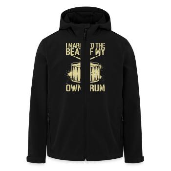 Fier de son propre rythme - Veste softshell homme en polyester recyclé Stanley/Stella - noir - Devant - AI Model Male 185 light (185cm)