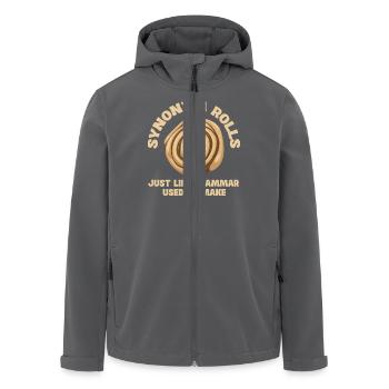 Synonym Rolls Just Like Grammar Used To Make - Recycelte Männer Softshell-Jacke von Stanley/Stella - Anthrazit - Vorne - AI Model Male 185 light (185cm)