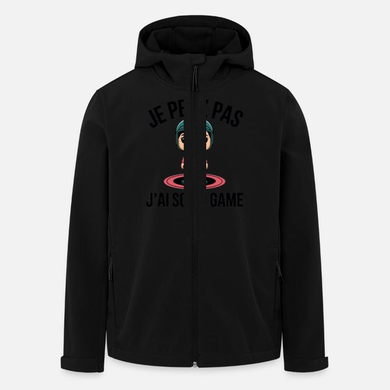 squid games - Veste softshell homme en polyester recyclé Stanley/Stella - noir