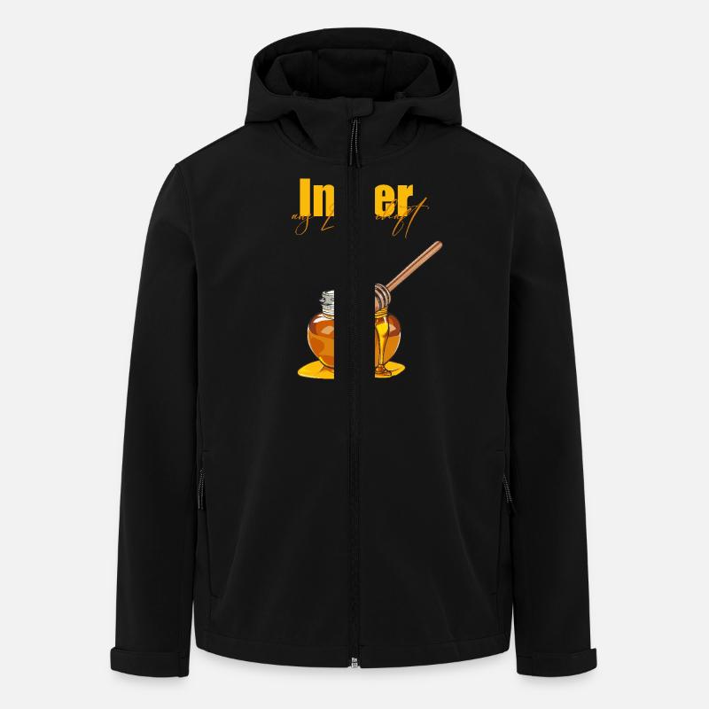 Passionate beekeeper // Illustration - Men’s Recycled Softshell Jacket by Stanley/Stella - black