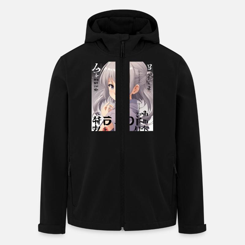 Anime - Veste softshell homme en polyester recyclé Stanley/Stella - noir