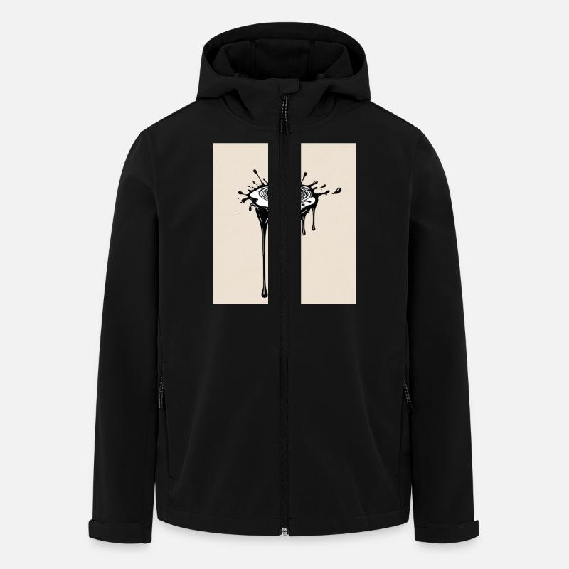 A drop of black paint - Men’s Recycled Softshell Jacket by Stanley/Stella - black