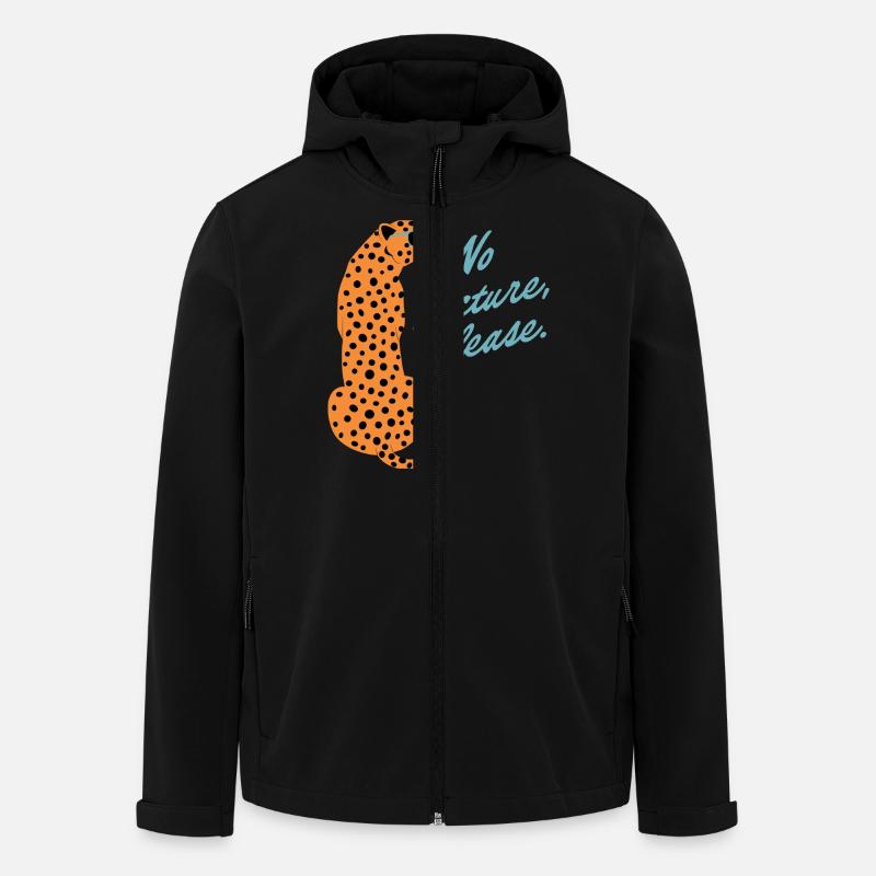 Guépard des Paparazzis - Veste softshell homme en polyester recyclé Stanley/Stella - noir