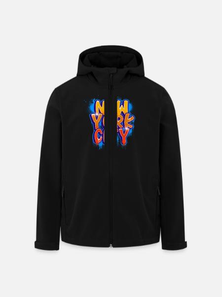 New York City - Men’s Recycled Softshell Jacket by Stanley/Stella - black