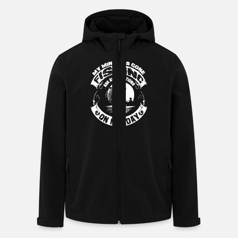 Fishing On Monday - Men’s Recycled Softshell Jacket by Stanley/Stella - black