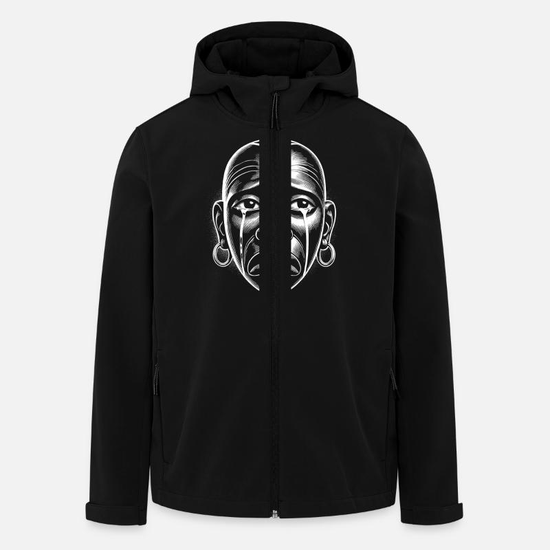Masque - Veste softshell homme en polyester recyclé Stanley/Stella - noir