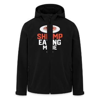 Shrimp Eating Mode On Seafood Shrimp Lover - Men’s Recycled Softshell Jacket by Stanley/Stella - black - Front - AI Model Male 185 light (185cm)