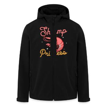 Shrimp Princess Shrimp Lover Seafood - Recycelte Männer Softshell-Jacke von Stanley/Stella - Schwarz - Vorne - AI Model Male 185 light (185cm)