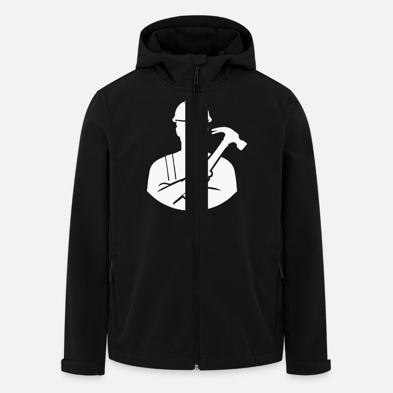 craftsman - Men’s Recycled Softshell Jacket by Stanley/Stella - black