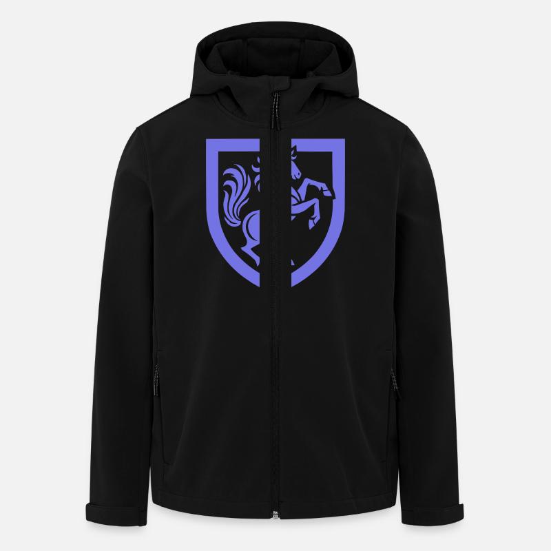 Écusson du cheval 1 - Veste softshell homme en polyester recyclé Stanley/Stella - noir