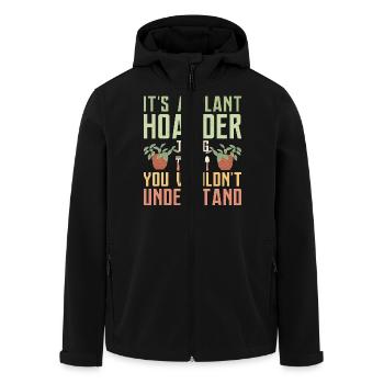 It's A Plant Hoarder Thing Gardening Botanical - Recycelte Männer Softshell-Jacke von Stanley/Stella - Schwarz - Vorne - AI Model Male 185 light (185cm)