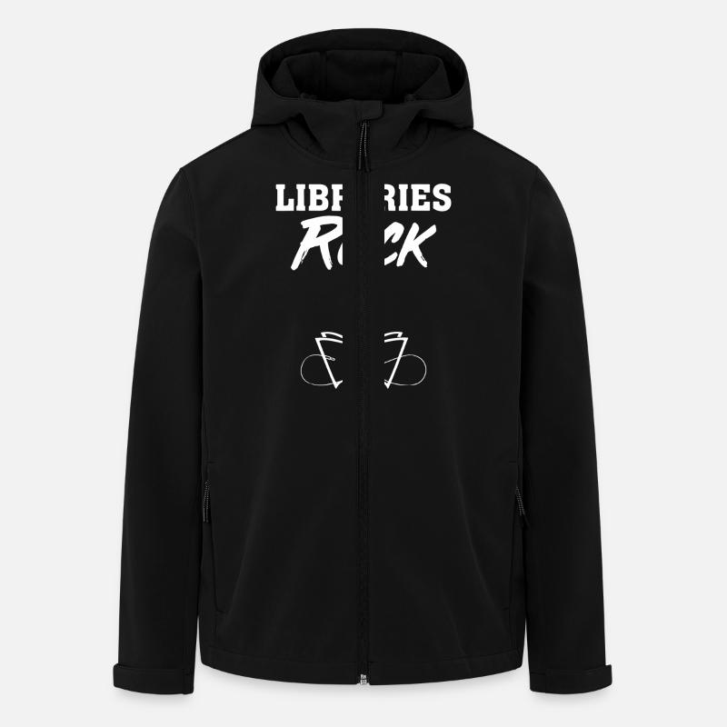 Teacher Library Rocks - Men’s Recycled Softshell Jacket by Stanley/Stella - black