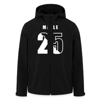 Malle 2025 Trikot - Recycelte Männer Softshell-Jacke von Stanley/Stella - Schwarz - Vorne - AI Model Male 185 light (185cm)