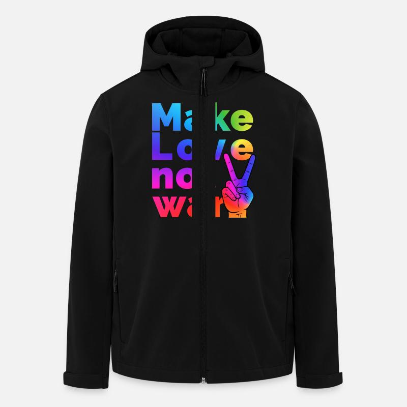Miteinander schlafen - Recycelte Männer Softshell-Jacke von Stanley/Stella - Schwarz