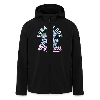 Penalty Box Princess Skating Roller Derby - Recycelte Männer Softshell-Jacke von Stanley/Stella - Schwarz - Vorne - AI Model Male 185 light (185cm)
