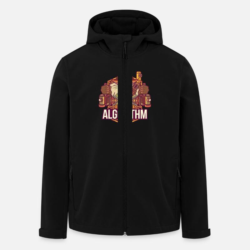 Software-Algorithmus - Recycelte Männer Softshell-Jacke von Stanley/Stella - Schwarz