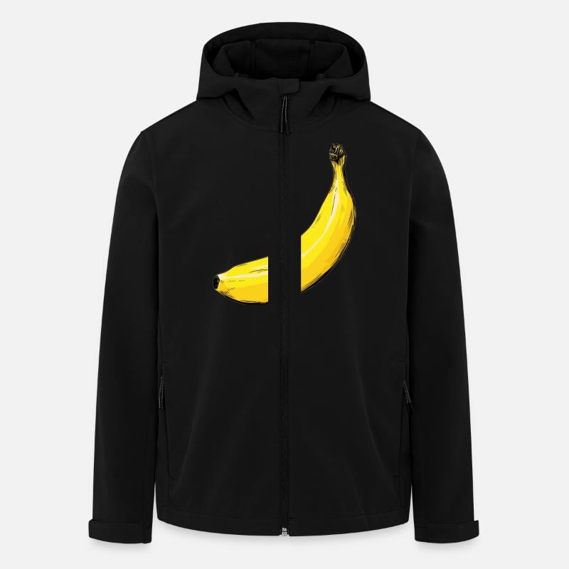 Banane - Recycelte Männer Softshell-Jacke von Stanley/Stella - Schwarz