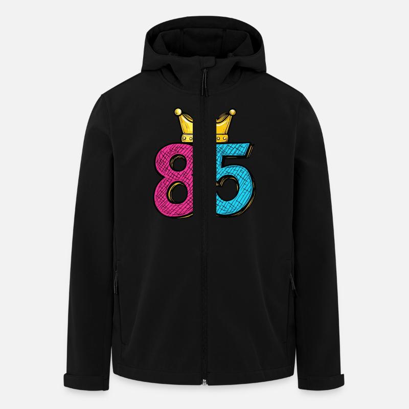 85 Number Crown - Men’s Recycled Softshell Jacket by Stanley/Stella - black