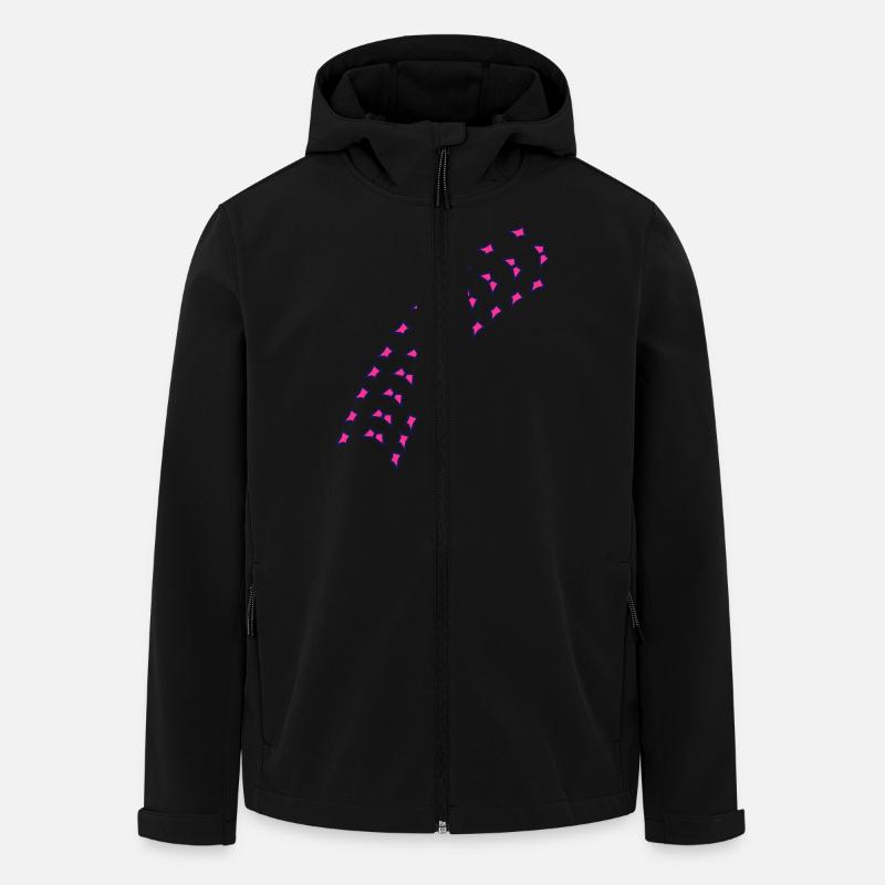 spur - Recycelte Männer Softshell-Jacke von Stanley/Stella - Schwarz