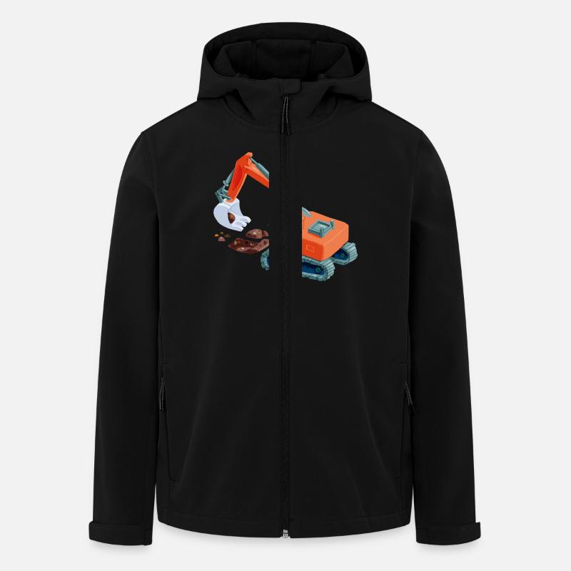 KrokoSchaufler - Recycelte Männer Softshell-Jacke von Stanley/Stella - Schwarz