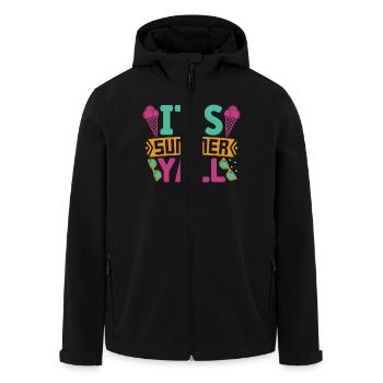 Es ist Sommer Yall - Recycelte Männer Softshell-Jacke von Stanley/Stella - Schwarz - Vorne - AI Model Male 185 light (185cm)