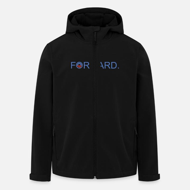 Forward Obama 2012. - Recycelte Männer Softshell-Jacke von Stanley/Stella - Schwarz