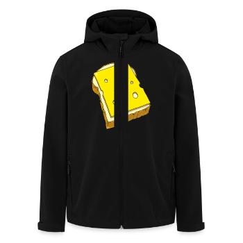 Käsebrot - Recycelte Männer Softshell-Jacke von Stanley/Stella - Schwarz - Vorne - AI Model Male 185 light (185cm)