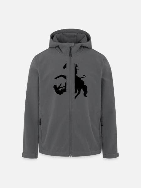 cheval - Veste softshell homme en polyester recyclé Stanley/Stella - noir