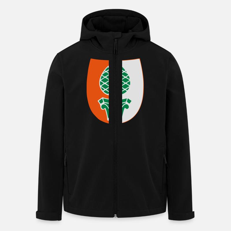 Augsburg - Recycelte Männer Softshell-Jacke von Stanley/Stella - Schwarz