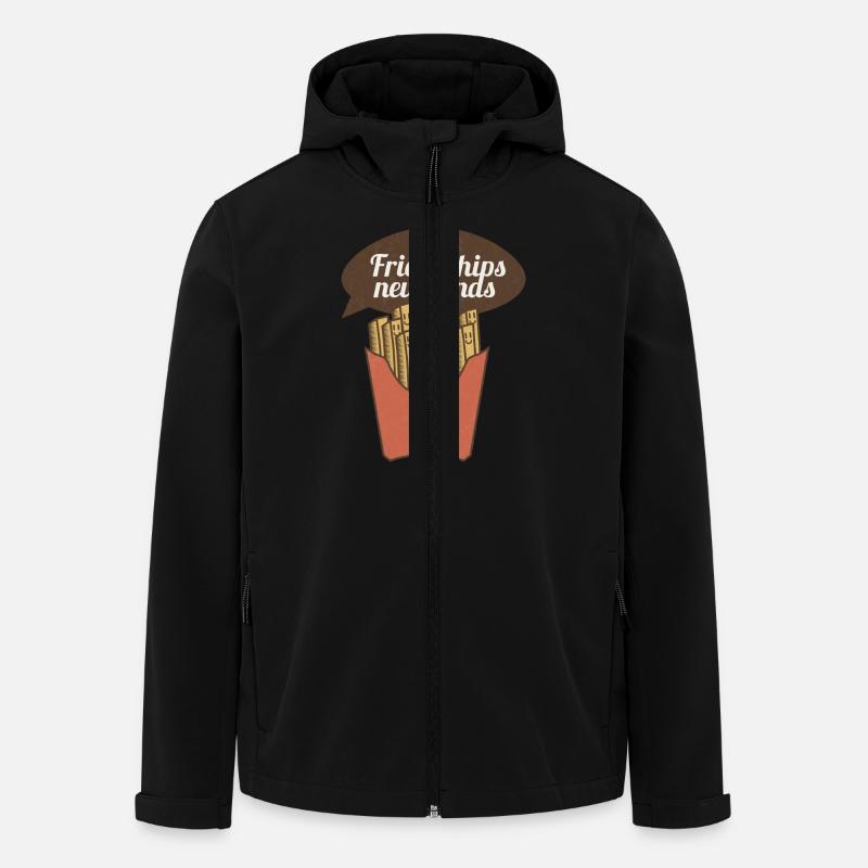 friendchips - Recycelte Männer Softshell-Jacke von Stanley/Stella - Schwarz