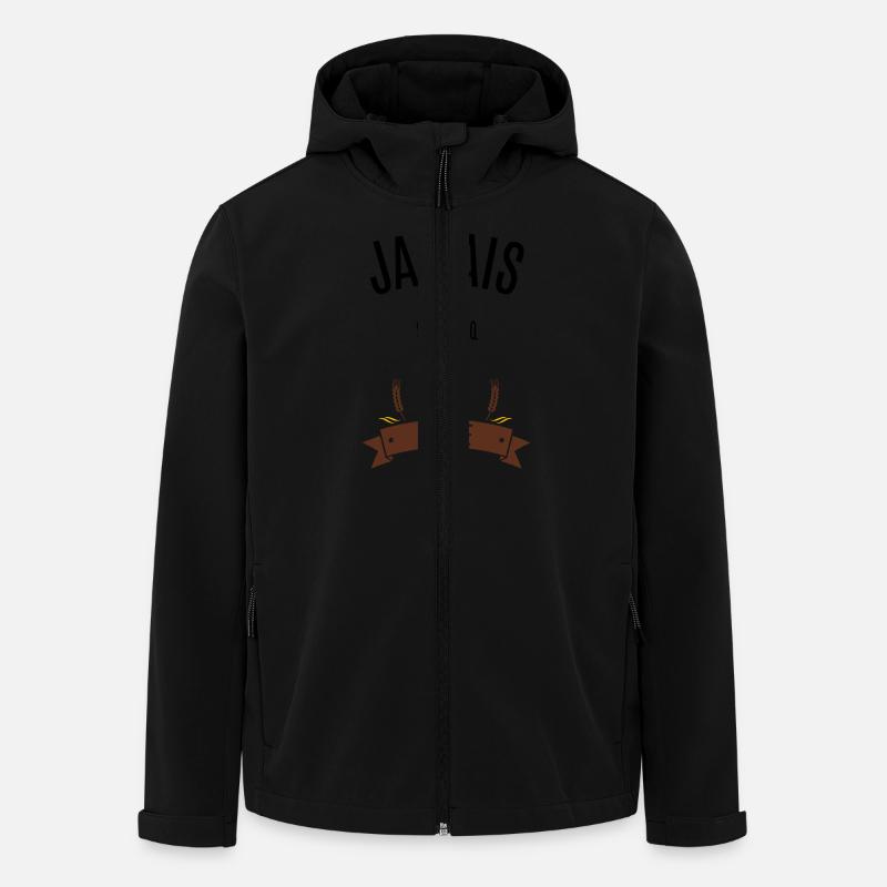 Jamais sans ma brune - Veste softshell homme en polyester recyclé Stanley/Stella - noir