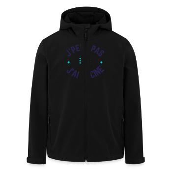 J'peux pas j'ai piscine - Veste softshell homme en polyester recyclé Stanley/Stella - noir - Devant - AI Model Male 185 light (185cm)