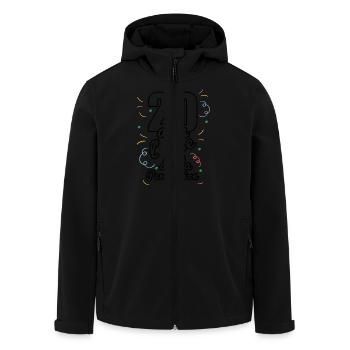20 ans - Veste softshell homme en polyester recyclé Stanley/Stella - noir - Devant - AI Model Male 185 light (185cm)